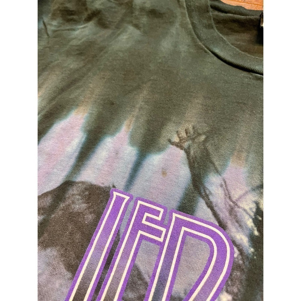 Vtg Liquid Blue Led Zeppelin T-Shirt Single Stitch Tie Dye XXL 90s - Picture 14 of 14